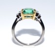 Engagement rings - Emerald and Baguette Cut Diamond Ring