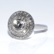 Antique jewelry - Diamond Art Deco Double Cluster Ring
