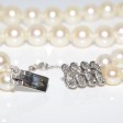Antique jewelry - Double Strand Pearl and Diamond Necklace