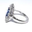 Antique jewelry - Art Deco Daisy Sapphire and Diamond Ring