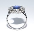 Antique jewelry - Art Deco Daisy Sapphire and Diamond Ring