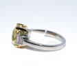 Engagement rings - Yellow Sapphire and Baguette Diamond Ring 