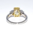 Engagement rings - Yellow Sapphire and Baguette Diamond Ring 