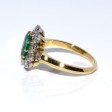Engagement rings - Emerald Pompadour Ring