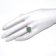 Engagement rings - Emerald Pompadour Ring