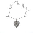 Antique jewelry - Art Deco Heart Diamond Pendant 