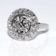 Antique jewelry - Diamond Art Deco Cluster Ring