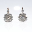 Antique jewelry - Dormeuses Daisy Diamond Earrings