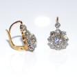Antique jewelry - Dormeuses Daisy Diamond Earrings