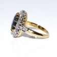 Engagement rings - Diamond and Sapphire Pompadour Ring