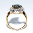 Engagement rings - Diamond and Sapphire Pompadour Ring