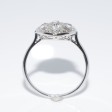 Antique jewelry - Diamond Art Deco Cluster Ring
