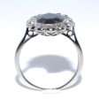 Antique jewelry - Art Deco Diamonds and Sapphire Cluster Ring