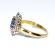 Engagement rings - Diamond and Sapphire Pompadour Ring