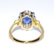 Engagement rings - Diamond and Sapphire Pompadour Ring
