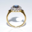 Engagement rings - Diamond and Sapphire Pompadour Ring