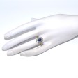 Engagement rings - Diamond and Sapphire Pompadour Ring