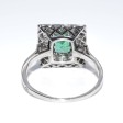 Antique jewelry - Art Deco Emerald and Diamond Ring 