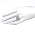 Antique jewelry - Art Deco Emerald and Diamond Ring 