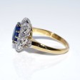 Engagement rings - Diamond and Sapphire Pompadour Ring