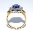 Engagement rings - Diamond and Sapphire Pompadour Ring