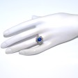Engagement rings - Diamond and Sapphire Pompadour Ring