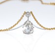 Antique jewelry - Pear-cut Diamond Pendant