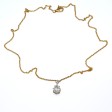 Antique jewelry - Pear-cut Diamond Pendant