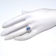 Antique jewelry - Art Deco Diamonds and Sapphire Cluster Ring