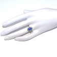 Engagement rings - Diamond and Sapphire Pompadour Ring