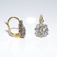 Antique jewelry - Dormeuses Daisy Diamond Earrings