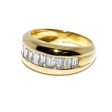 Engagement rings - Baguette Cut Diamond Half Band Ring