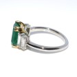 Engagement rings - Emerald and Baguette Cut Diamond Ring