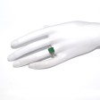 Engagement rings - Emerald and Baguette Cut Diamond Ring
