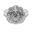 Antique jewelry - Diamond Art Deco Cluster Ring