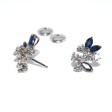 Antique jewelry - Diamond and Sapphire Vintage Earrings