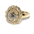 Antique jewelry - Diamond double cluster Ring