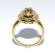 Antique jewelry - Diamond double cluster Ring