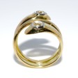 Antique jewelry - Gold and Diamond Snake Ring