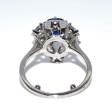 Engagement rings - Diamond and Sapphire Cluster Ring