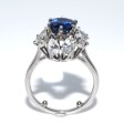 Engagement rings - Diamond and Sapphire Cluster Ring