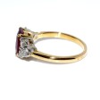 Engagement rings - Burmese Ruby and Diamond Ring