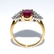Engagement rings - Burmese Ruby and Diamond Ring