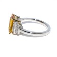 Engagement rings - Yellow Sapphire and Diamond Ring 