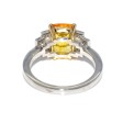 Engagement rings - Yellow Sapphire and Diamond Ring 