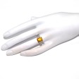 Engagement rings - Yellow Sapphire and Diamond Ring 