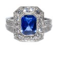 Engagement rings - Sapphire and Diamond Ring