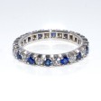 Engagement rings - Diamond and Sapphire Eternity Ring