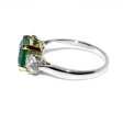 Engagement rings - Trilogy Emerald and Diamond Ring 