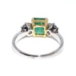 Engagement rings - Trilogy Emerald and Diamond Ring 